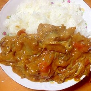 大根と人参と玉ねぎとキノコとチーズのカレー